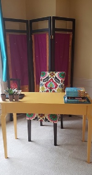 Supriya Kelkar's writing desk