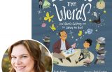 Angela Burke Kunkel and the cover of her book Digging for Words