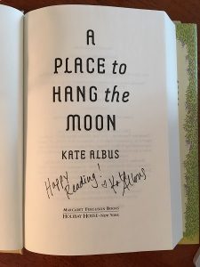 a place to hang the moon by kate albus