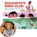 Julie Abery and the cover of Sakamoto's Swim Club