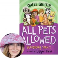 Adele Griffin and the cover of All Pets Allowed