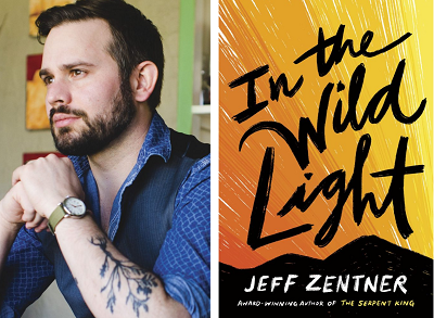 Jeff Zentner and the cover of In the Wild Light.