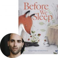 Giorgio Volpe and the cover of Before We Sleep