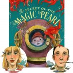 The cover of The Secret of the Magic Pearl with its creators, Elisa Sabatinelli and Iacopo Bruno