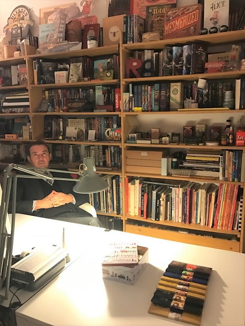 Iacopo Bruno in his studio in Milan