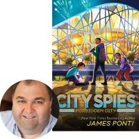 James Ponti and the cover of Forbidden City