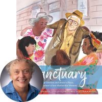 Christine McDonnell and the cover of Sanctuary