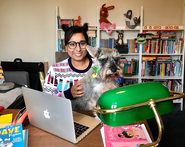 Swapna Haddow with her dog Archie.