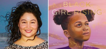 Brynne Barnes and the cover of Black Girl Rising