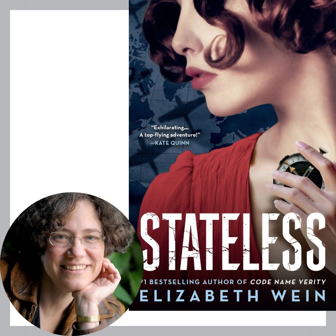 Elizabeth Wein and the cover of Stateless