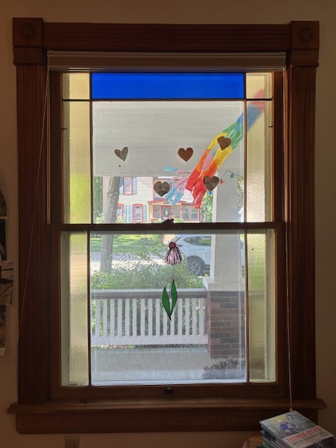 The window in Jacqueline Briggs Martin's study.