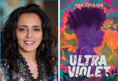 Aida Salazar and the cover of Ultraviolet