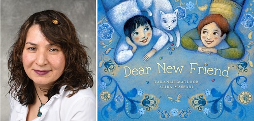 Taraneh Matloob and the cover of Dear New Friend