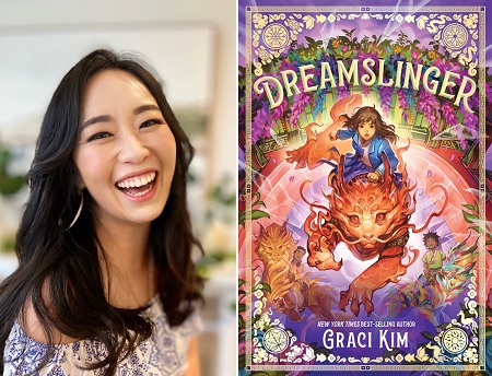 Graci Kim and the cover of Dreamslinger