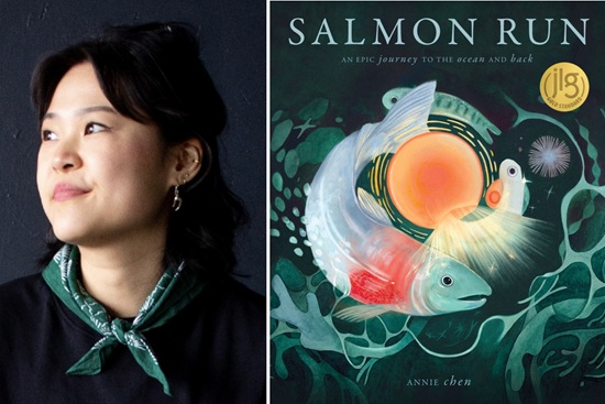 Annie Chen and the cover of Salmon run