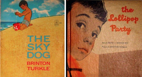 The covers of  The Sky Dog and The Lollipop Party.